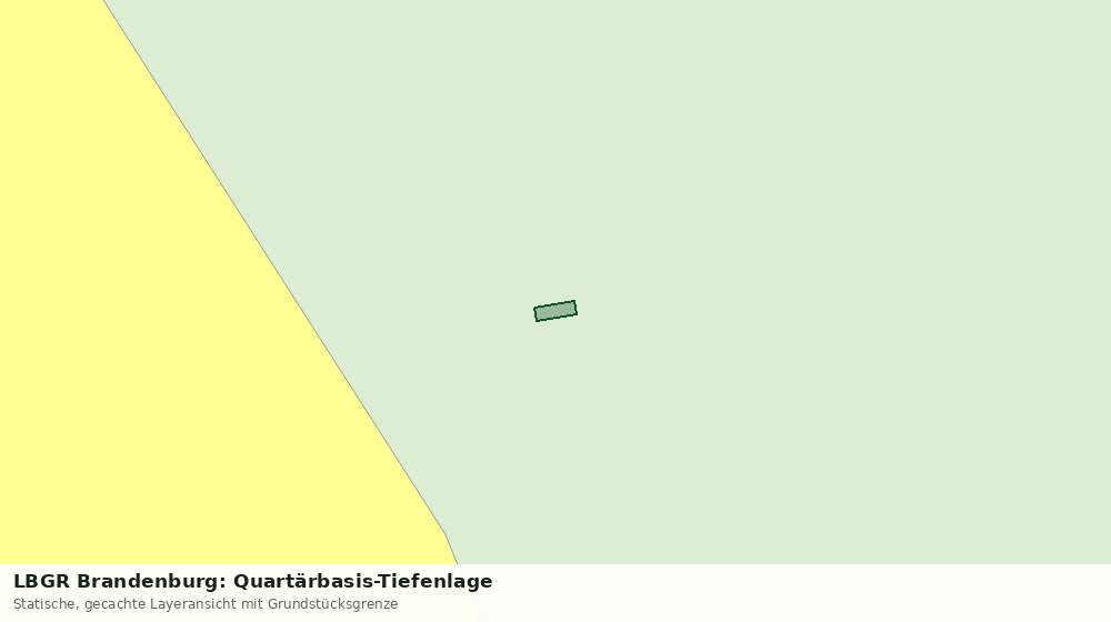 Statische Kartenansicht: LBGR Brandenburg: Quartärbasis-Tiefenlage