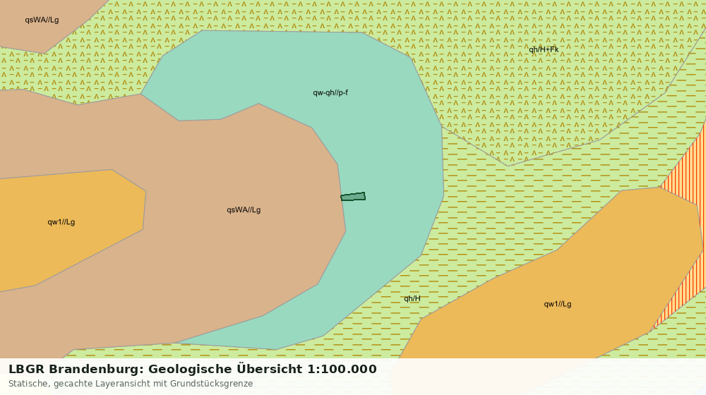 Statische Kartenansicht: LBGR Brandenburg: Geologische Übersicht 1:100.000