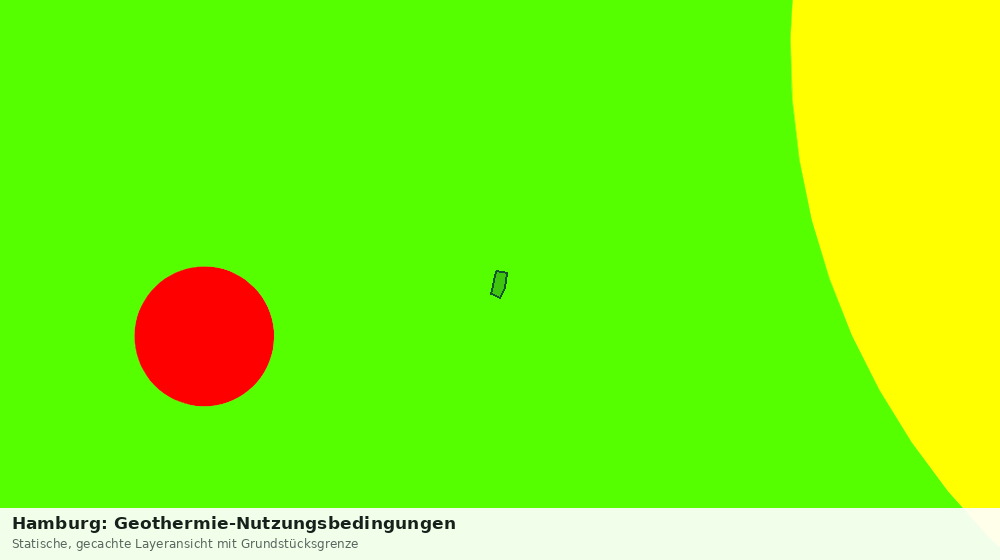 Statische Kartenansicht: Hamburg: Geothermie-Nutzungsbedingungen