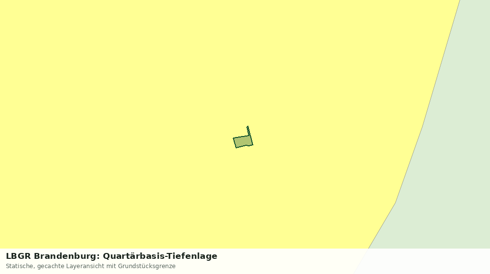 Statische Kartenansicht: LBGR Brandenburg: Quartärbasis-Tiefenlage