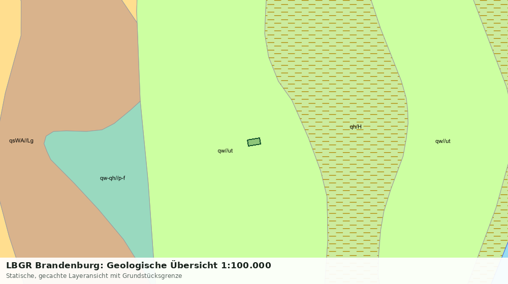 Statische Kartenansicht: LBGR Brandenburg: Geologische Übersicht 1:100.000