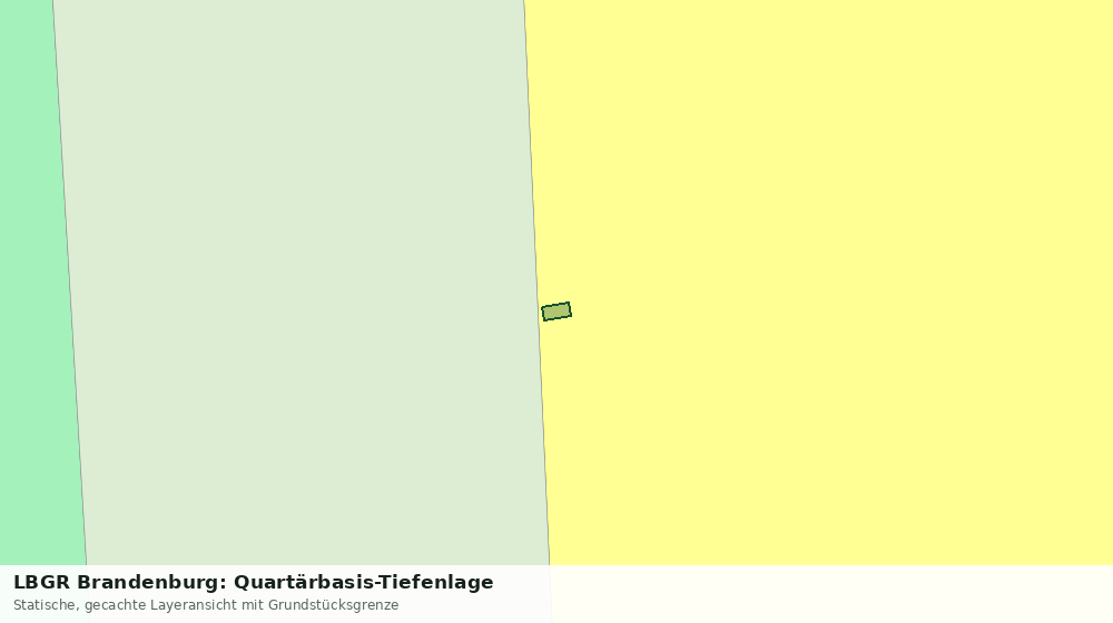 Statische Kartenansicht: LBGR Brandenburg: Quartärbasis-Tiefenlage