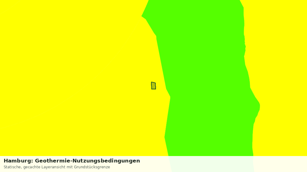 Statische Kartenansicht: Hamburg: Geothermie-Nutzungsbedingungen