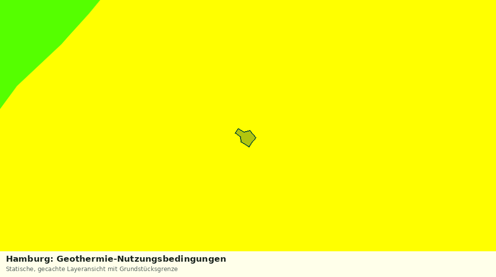 Statische Kartenansicht: Hamburg: Geothermie-Nutzungsbedingungen