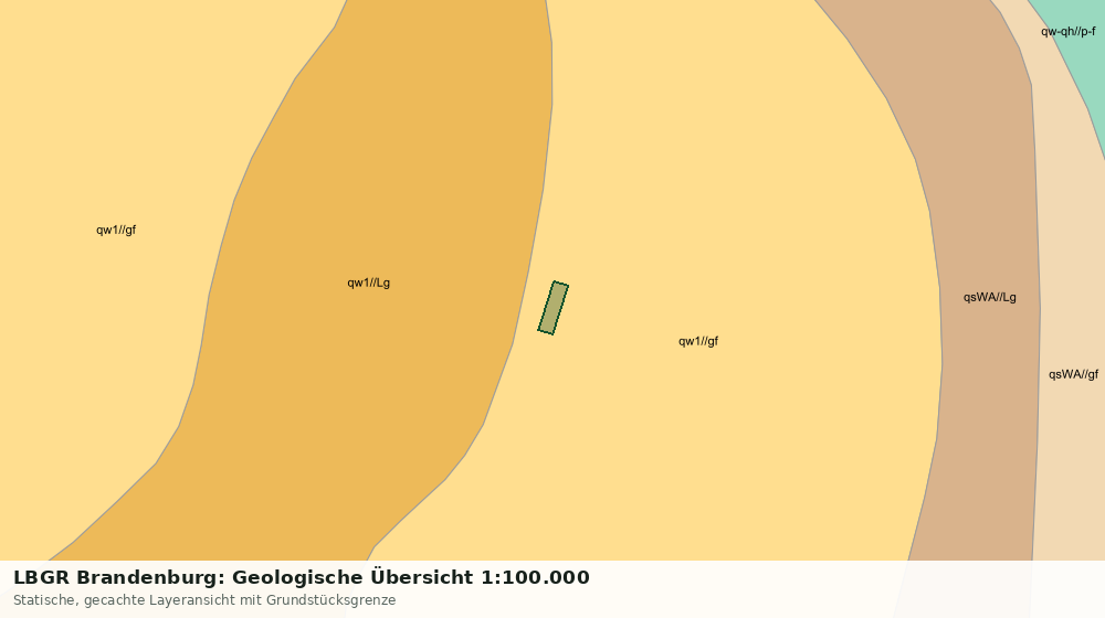 Statische Kartenansicht: LBGR Brandenburg: Geologische Übersicht 1:100.000