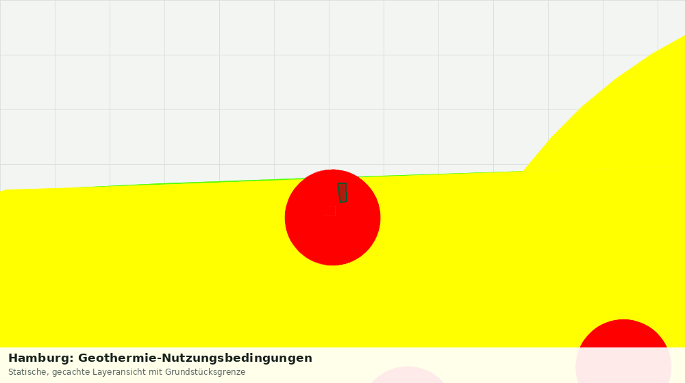 Statische Kartenansicht: Hamburg: Geothermie-Nutzungsbedingungen