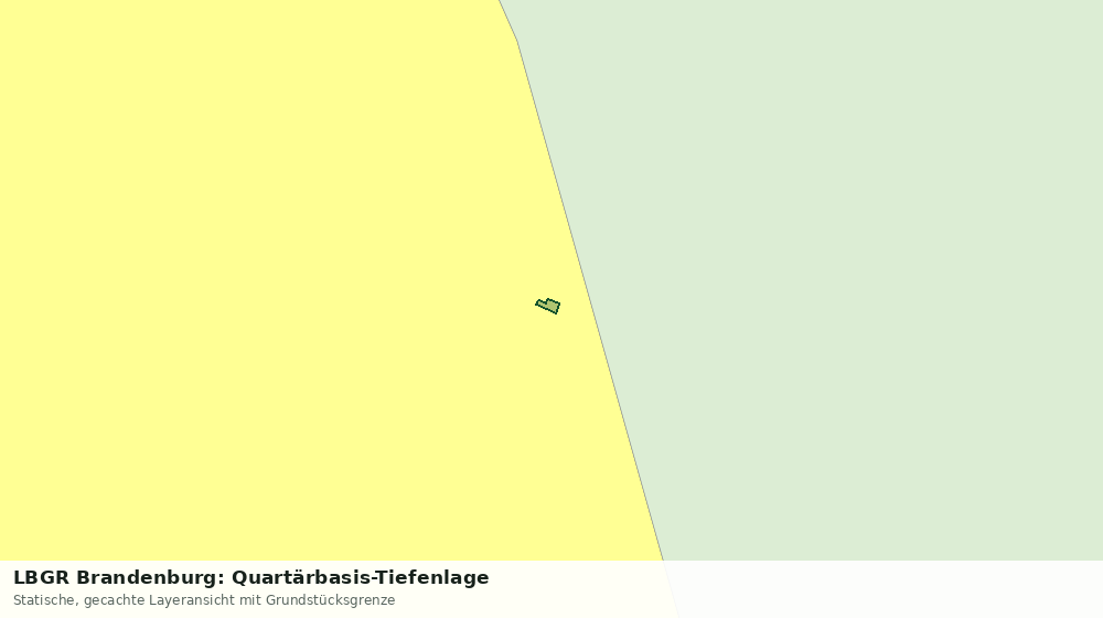 Statische Kartenansicht: LBGR Brandenburg: Quartärbasis-Tiefenlage