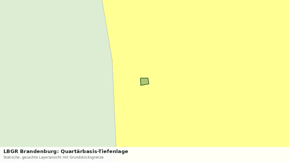 Statische Kartenansicht: LBGR Brandenburg: Quartärbasis-Tiefenlage