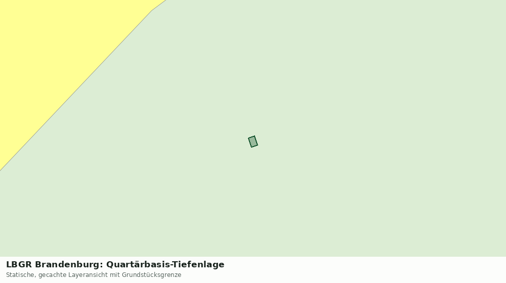 Statische Kartenansicht: LBGR Brandenburg: Quartärbasis-Tiefenlage