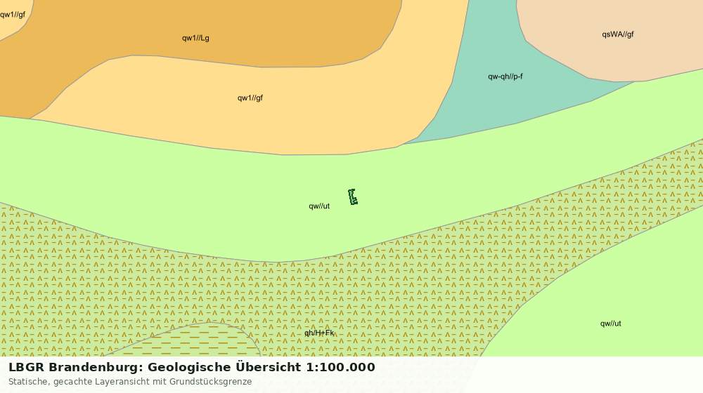 Statische Kartenansicht: LBGR Brandenburg: Geologische Übersicht 1:100.000