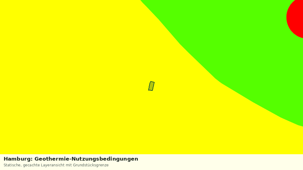 Statische Kartenansicht: Hamburg: Geothermie-Nutzungsbedingungen