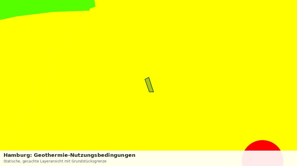 Statische Kartenansicht: Hamburg: Geothermie-Nutzungsbedingungen