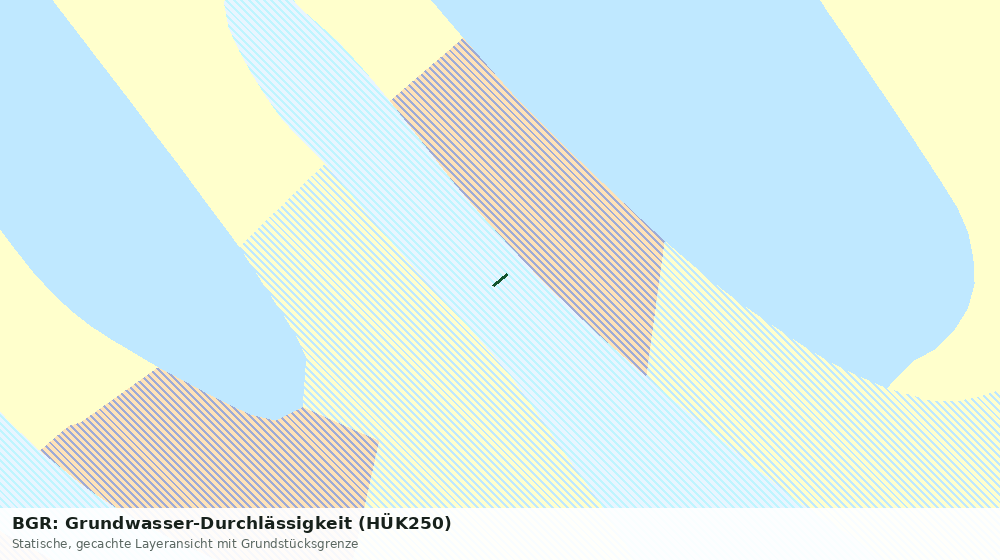Statische Kartenansicht: BGR: Grundwasser-Durchlässigkeit (HÜK250)