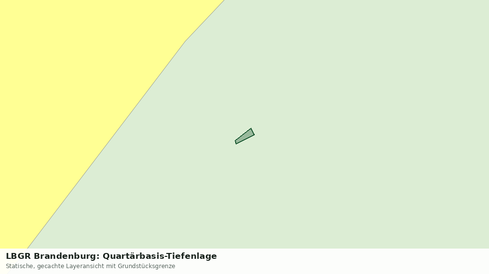 Statische Kartenansicht: LBGR Brandenburg: Quartärbasis-Tiefenlage