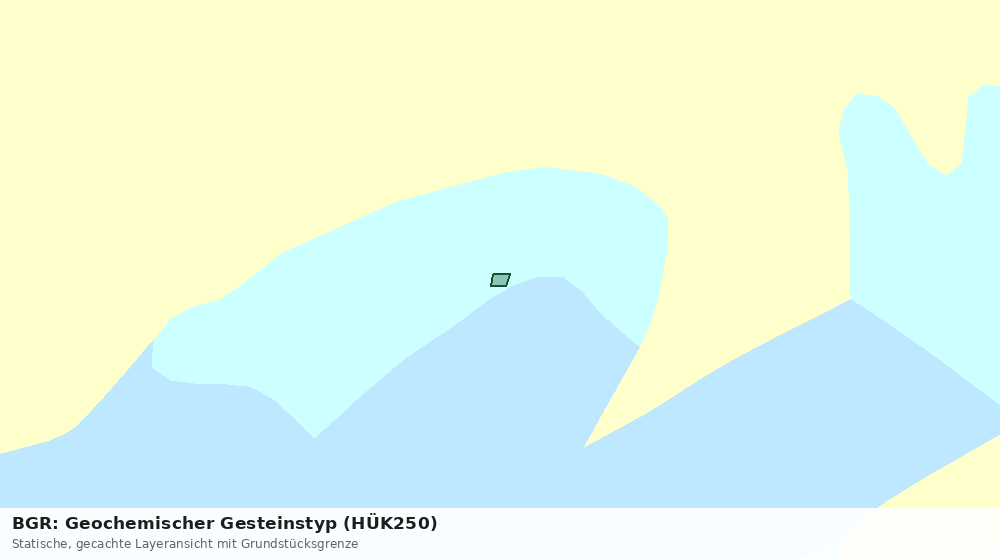 Statische Kartenansicht: BGR: Geochemischer Gesteinstyp (HÜK250)