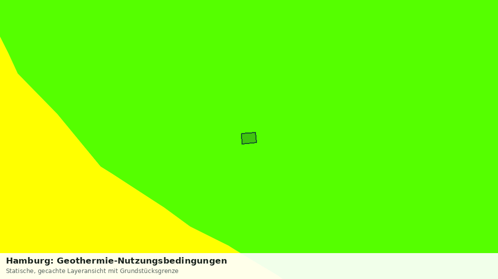 Statische Kartenansicht: Hamburg: Geothermie-Nutzungsbedingungen