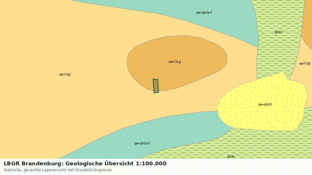 Statische Kartenansicht: LBGR Brandenburg: Geologische Übersicht 1:100.000
