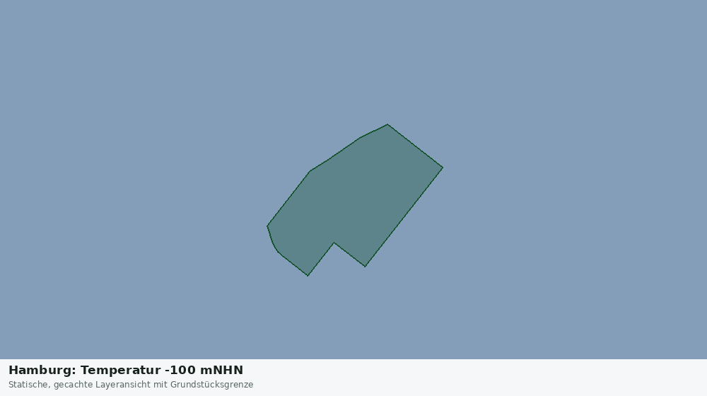 Statische Kartenansicht: Hamburg: Temperatur -100 mNHN