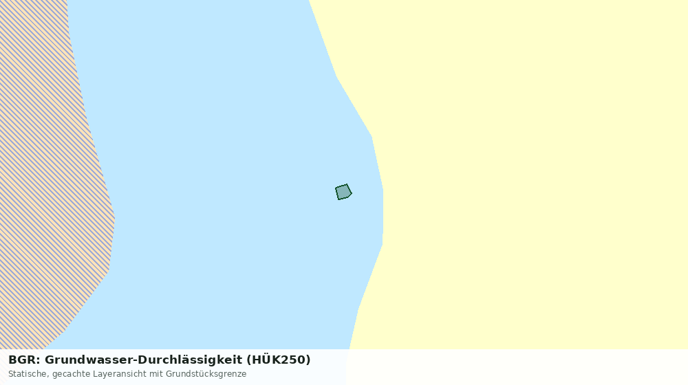 Statische Kartenansicht: BGR: Grundwasser-Durchlässigkeit (HÜK250)