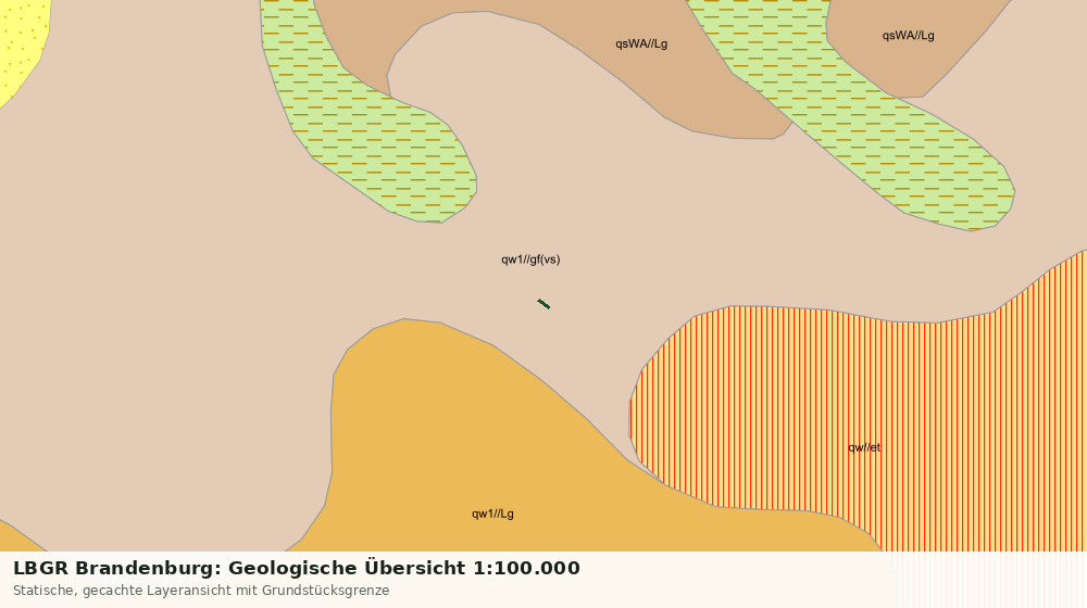 Statische Kartenansicht: LBGR Brandenburg: Geologische Übersicht 1:100.000