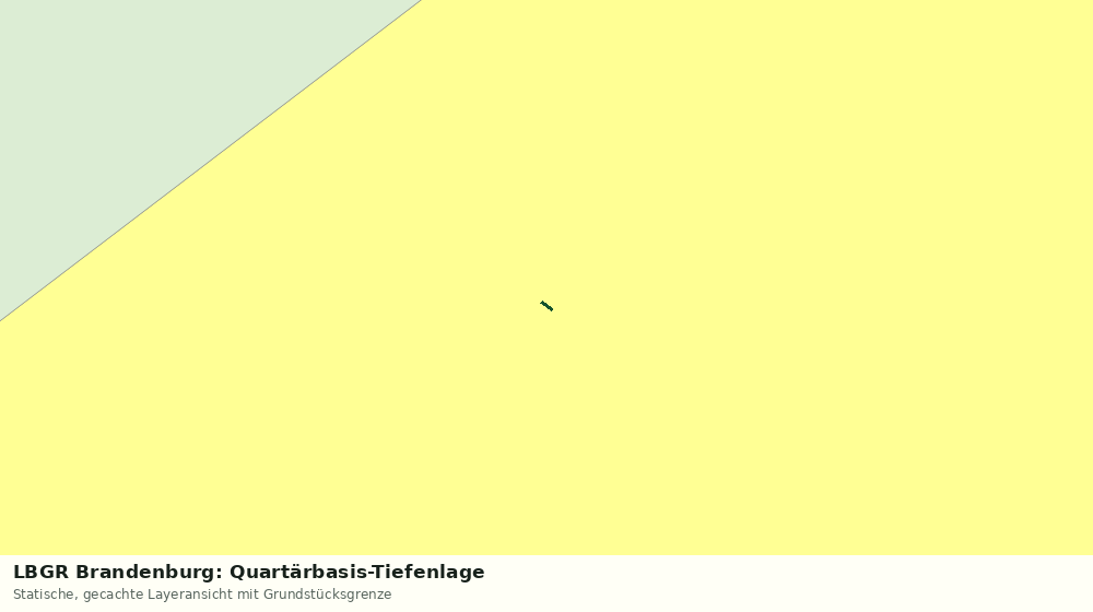 Statische Kartenansicht: LBGR Brandenburg: Quartärbasis-Tiefenlage