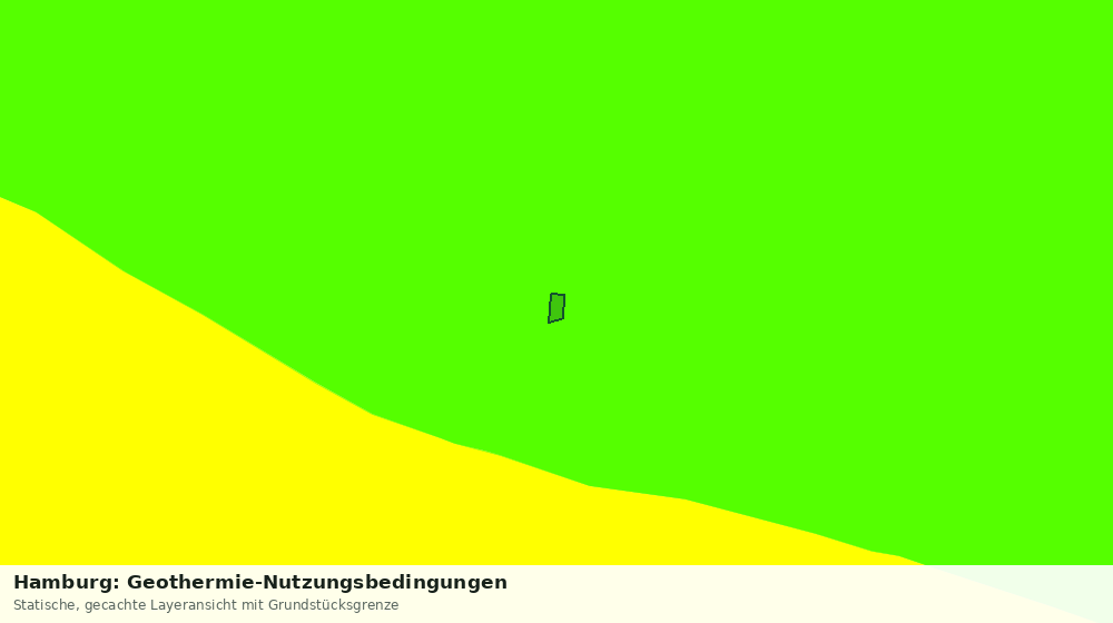 Statische Kartenansicht: Hamburg: Geothermie-Nutzungsbedingungen