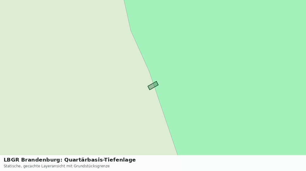 Statische Kartenansicht: LBGR Brandenburg: Quartärbasis-Tiefenlage