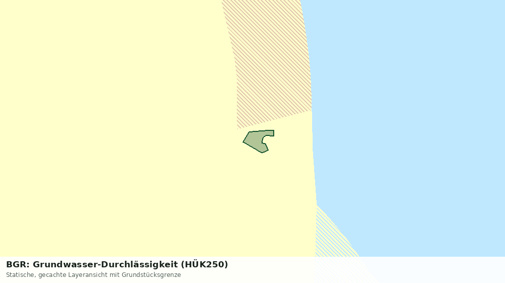 Statische Kartenansicht: BGR: Grundwasser-Durchlässigkeit (HÜK250)