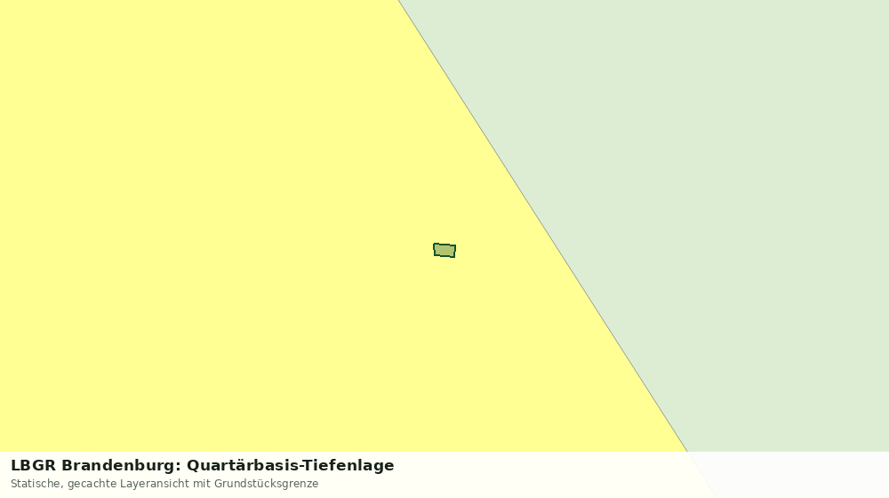 Statische Kartenansicht: LBGR Brandenburg: Quartärbasis-Tiefenlage