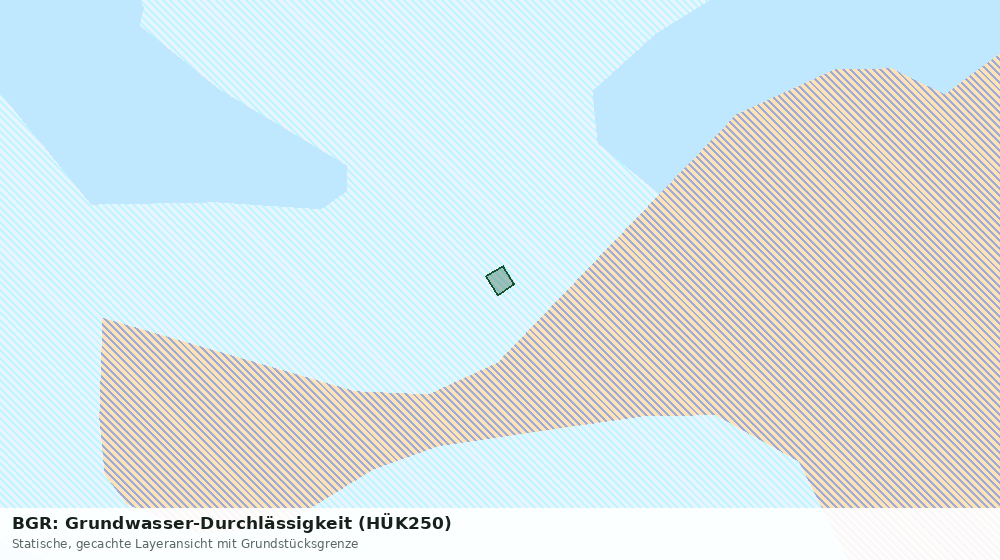 Statische Kartenansicht: BGR: Grundwasser-Durchlässigkeit (HÜK250)