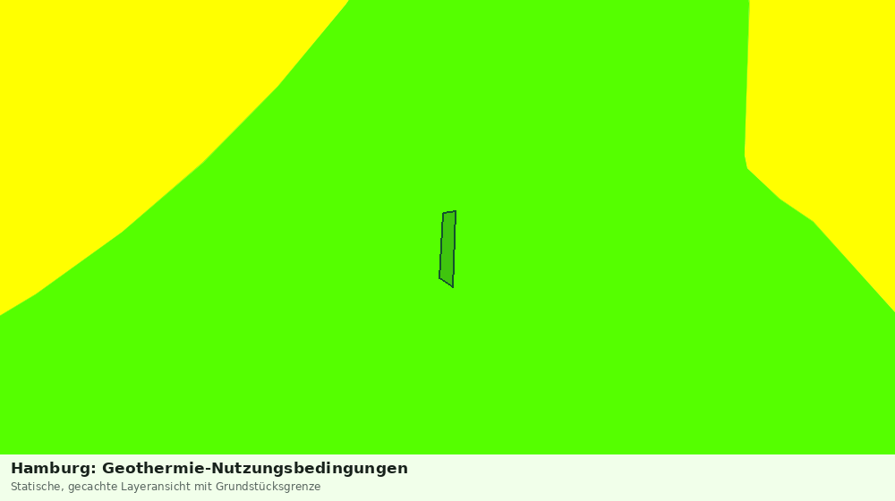 Statische Kartenansicht: Hamburg: Geothermie-Nutzungsbedingungen