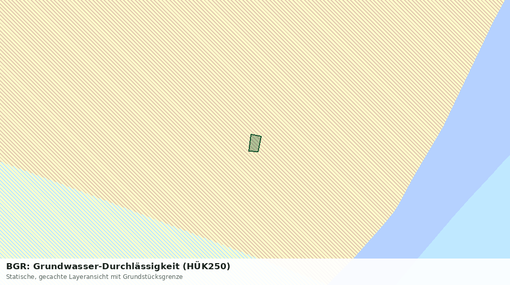 Statische Kartenansicht: BGR: Grundwasser-Durchlässigkeit (HÜK250)