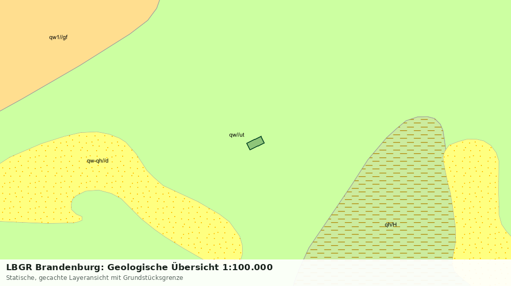Statische Kartenansicht: LBGR Brandenburg: Geologische Übersicht 1:100.000