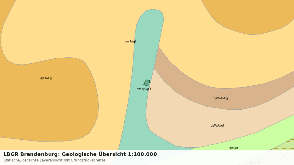 Statische Kartenansicht: LBGR Brandenburg: Geologische Übersicht 1:100.000