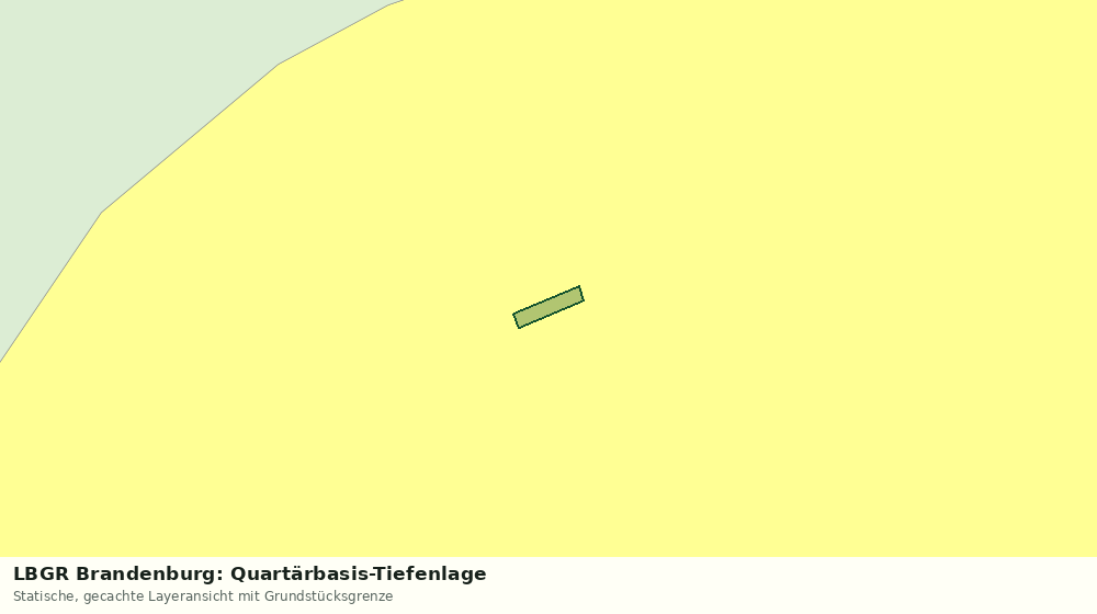 Statische Kartenansicht: LBGR Brandenburg: Quartärbasis-Tiefenlage