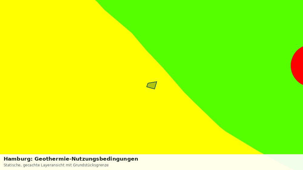 Statische Kartenansicht: Hamburg: Geothermie-Nutzungsbedingungen