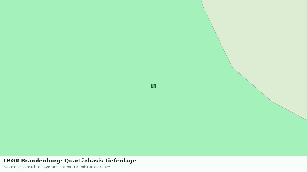 Statische Kartenansicht: LBGR Brandenburg: Quartärbasis-Tiefenlage