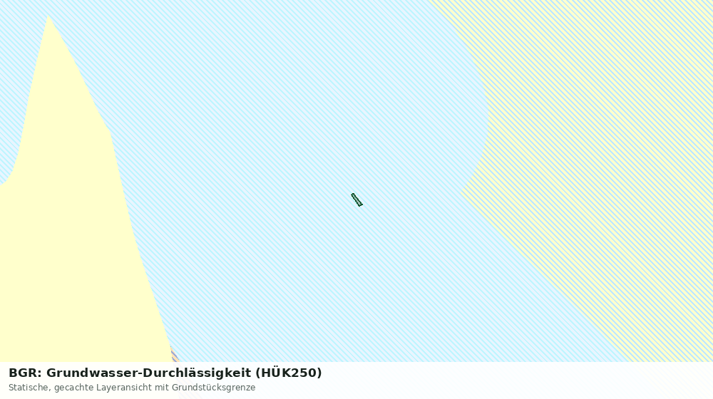 Statische Kartenansicht: BGR: Grundwasser-Durchlässigkeit (HÜK250)