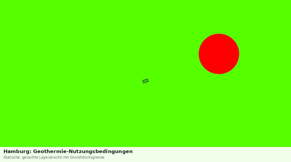 Statische Kartenansicht: Hamburg: Geothermie-Nutzungsbedingungen