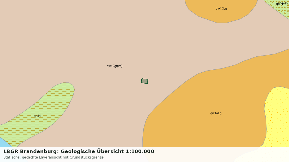 Statische Kartenansicht: LBGR Brandenburg: Geologische Übersicht 1:100.000