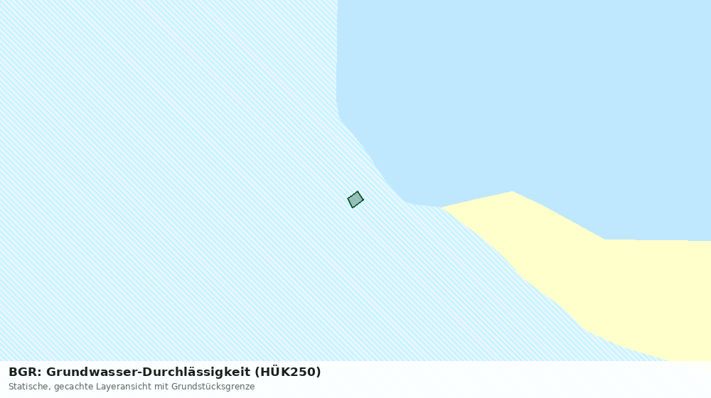 Statische Kartenansicht: BGR: Grundwasser-Durchlässigkeit (HÜK250)