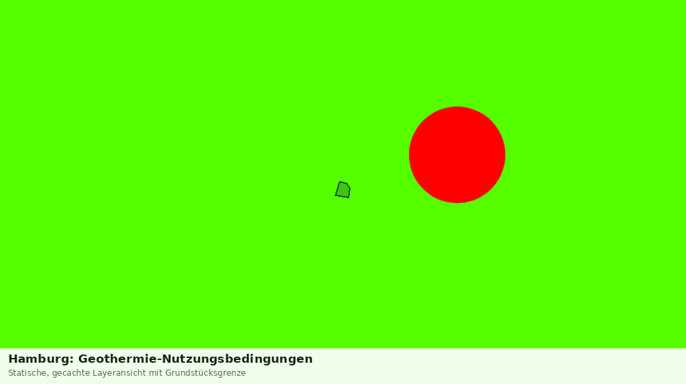 Statische Kartenansicht: Hamburg: Geothermie-Nutzungsbedingungen