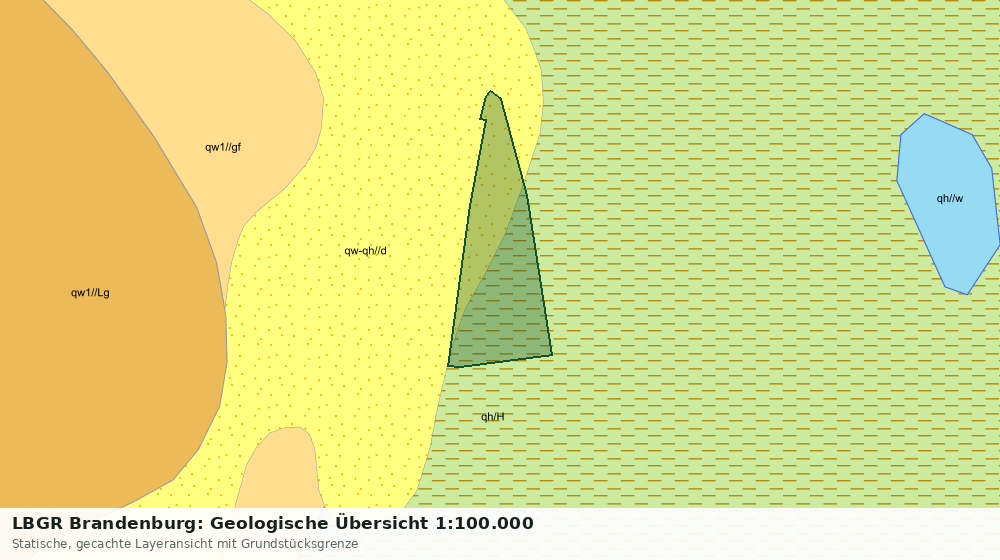 Statische Kartenansicht: LBGR Brandenburg: Geologische Übersicht 1:100.000