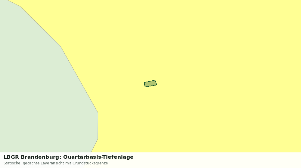 Statische Kartenansicht: LBGR Brandenburg: Quartärbasis-Tiefenlage
