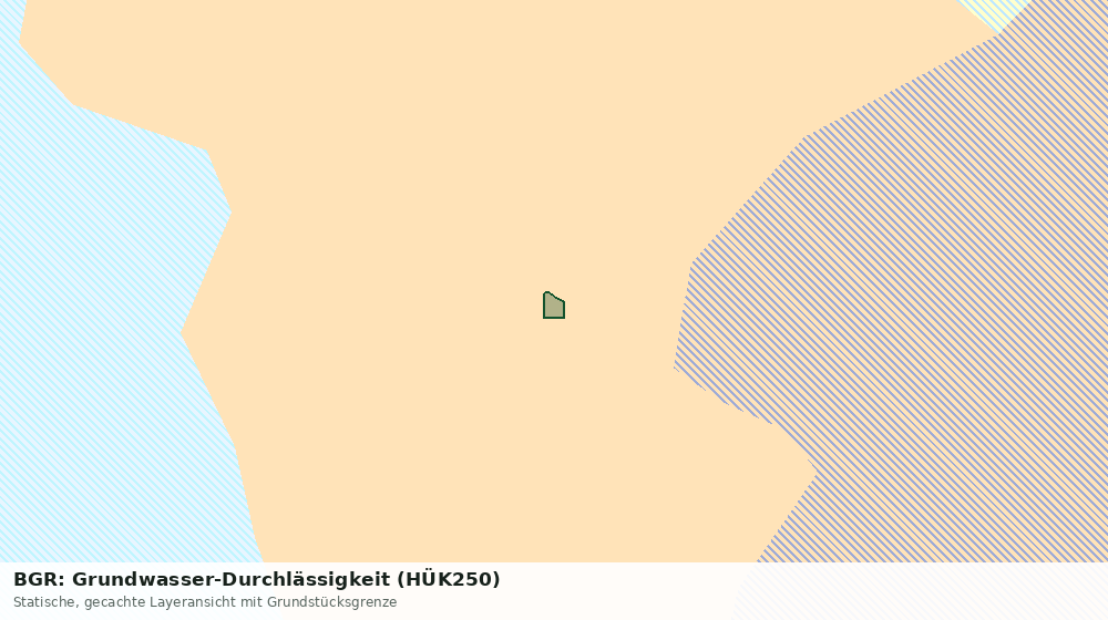 Statische Kartenansicht: BGR: Grundwasser-Durchlässigkeit (HÜK250)