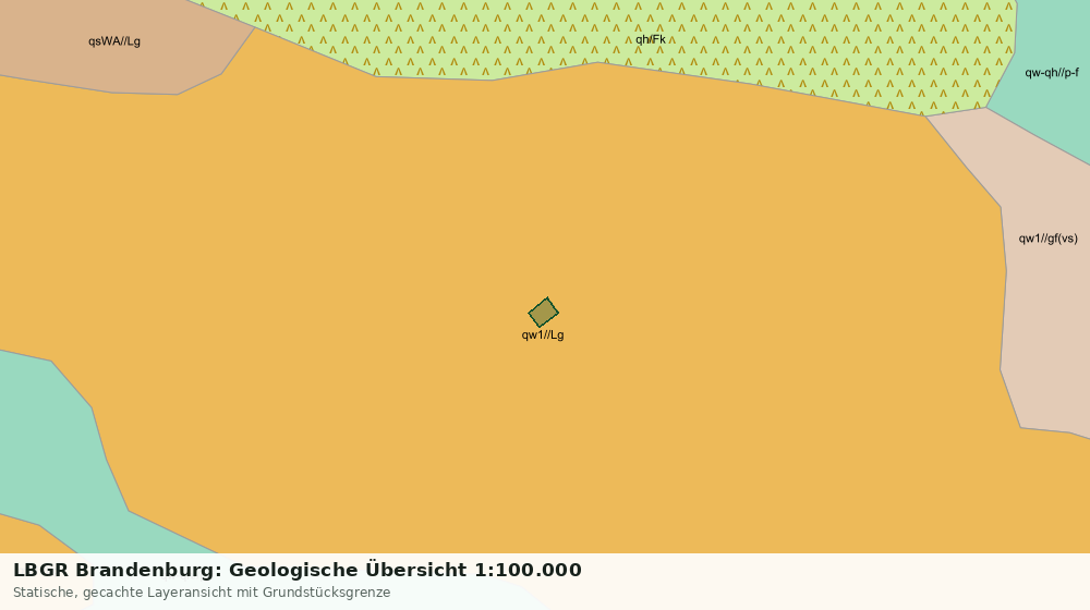 Statische Kartenansicht: LBGR Brandenburg: Geologische Übersicht 1:100.000