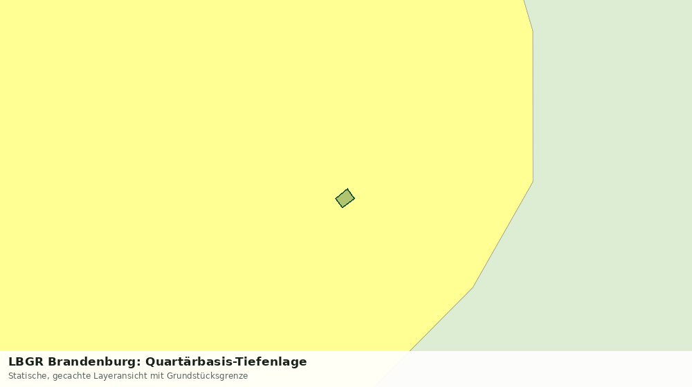 Statische Kartenansicht: LBGR Brandenburg: Quartärbasis-Tiefenlage