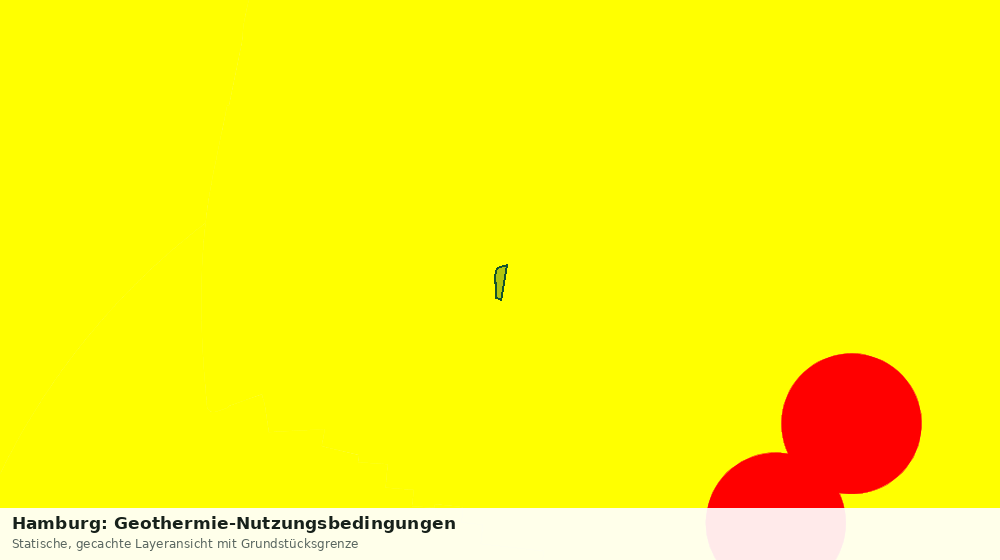 Statische Kartenansicht: Hamburg: Geothermie-Nutzungsbedingungen