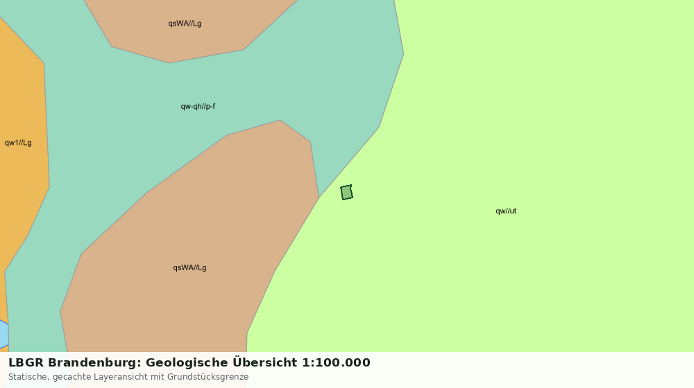 Statische Kartenansicht: LBGR Brandenburg: Geologische Übersicht 1:100.000