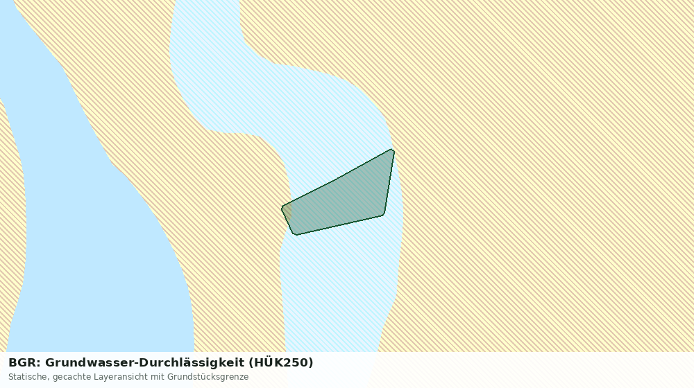 Statische Kartenansicht: BGR: Grundwasser-Durchlässigkeit (HÜK250)